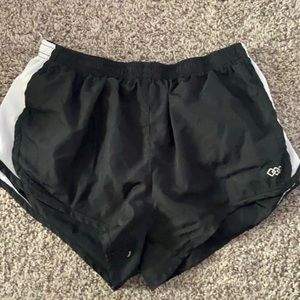 Black athletic shorts